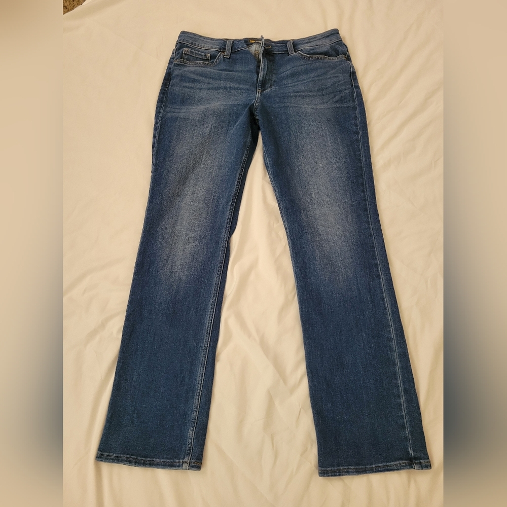 Lee Regular Fit Straight Leg Mid Rise Jeans Women's
